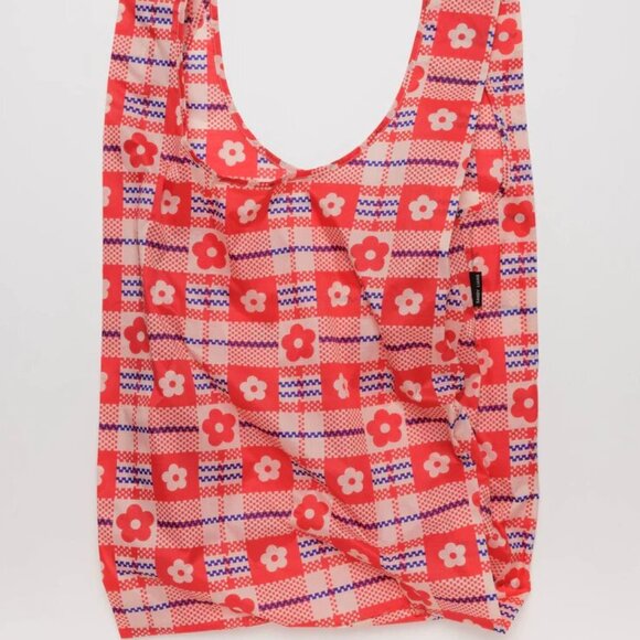 BAGGU Handbags - NWT Big Baggu - Flower Market Plaid (Sandy Liang Collab)